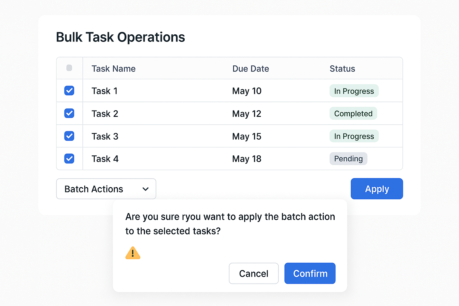 Task Lifecycle Controls