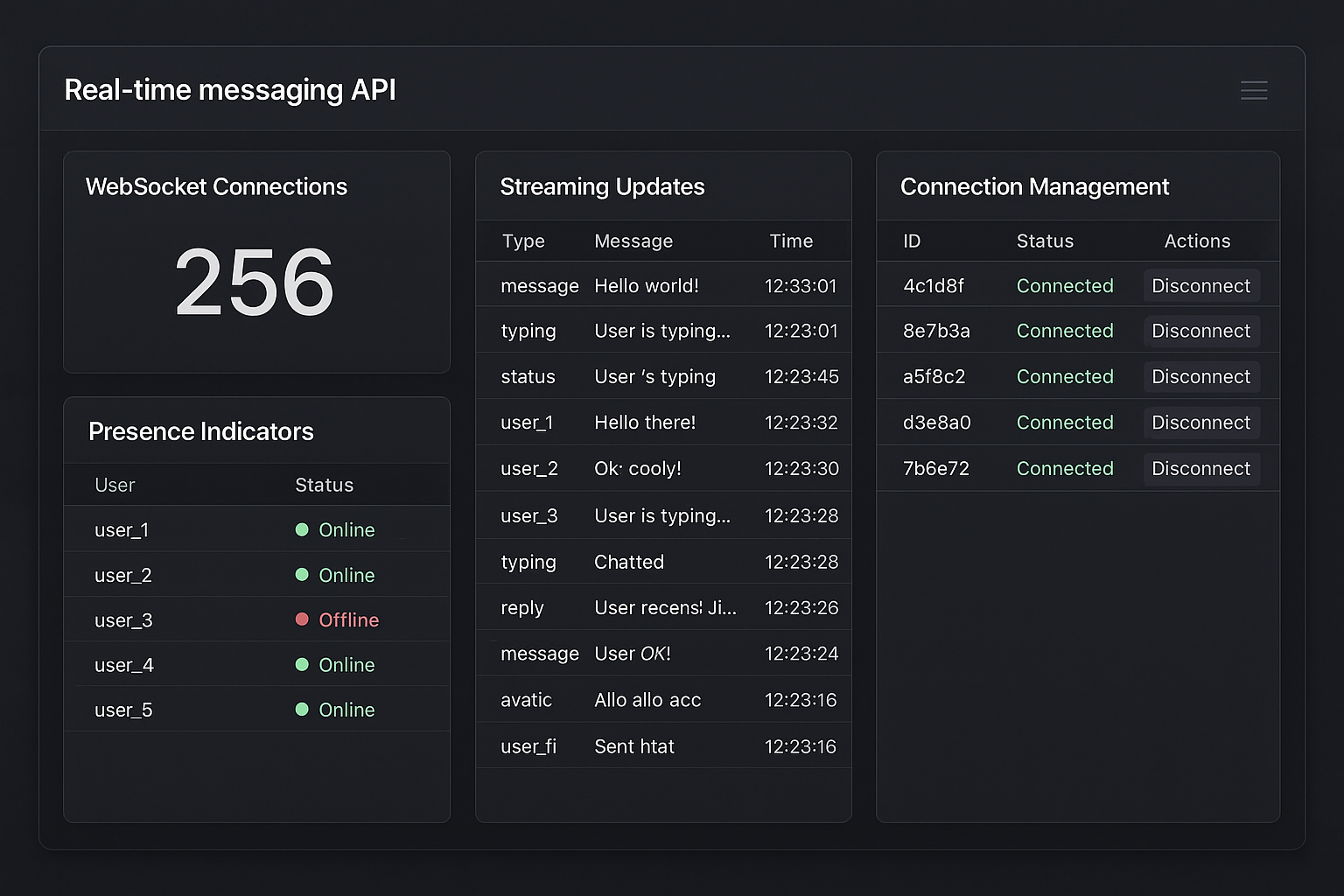 Real-time Messaging Api